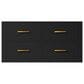 Lexora Home Castor 36" Single Bathroom Vanity in Black with 2 cm White Quartz Top and Rectangular Sink, , large