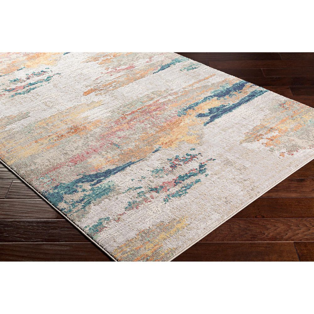 Surya Illusions 7&#39;10&quot; x 10&#39; Cream, Gray, Sage, Orange and Peach Area Rug, , large