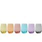 True Brands Stemless Wine Glasses in Multicolor (Set of 6), , large