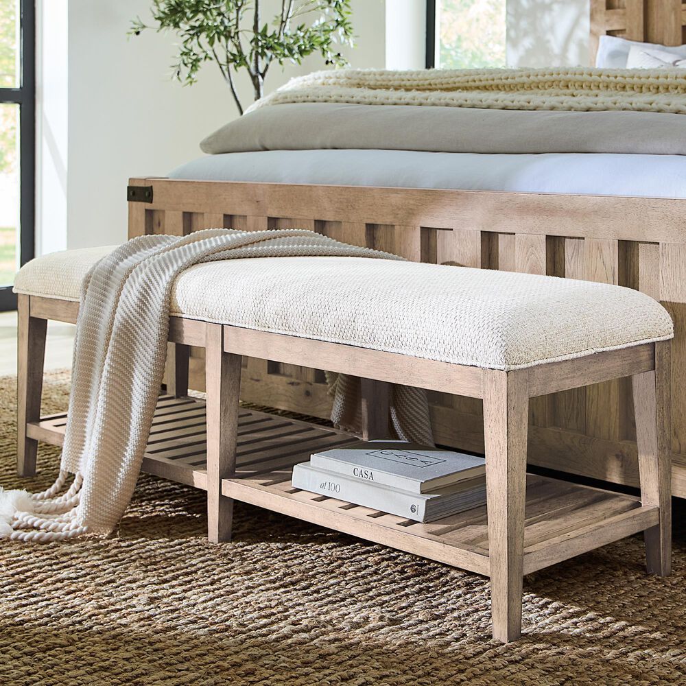 Hooker Furniture Vineyard Row Bedroom Bench in Sonoma, , large