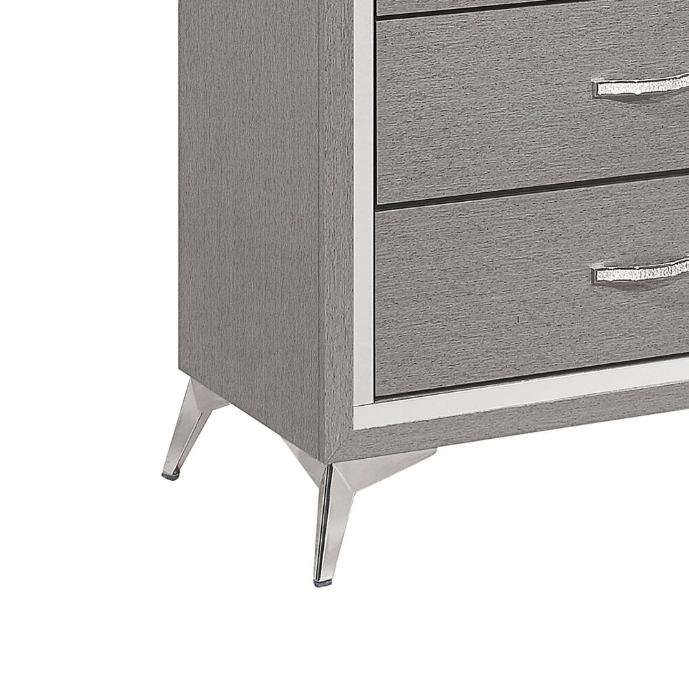 New Heritage Design Huxley 3-Piece King Bedroom Set in Gray, , large
