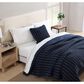 Sunday Citizen Snug Piped 20" Square Throw Pillow in Midnight and Dew, , large