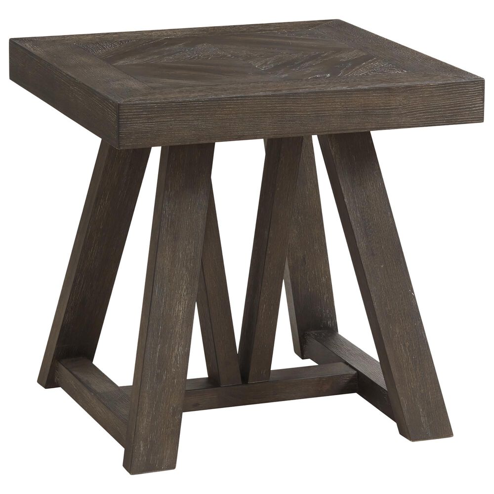 Hawthorne Furniture Hearst Square End Table in Reclaimed Chevron, , large