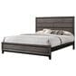 Crown Mark Akerson King Panel Bed in Grey, , large