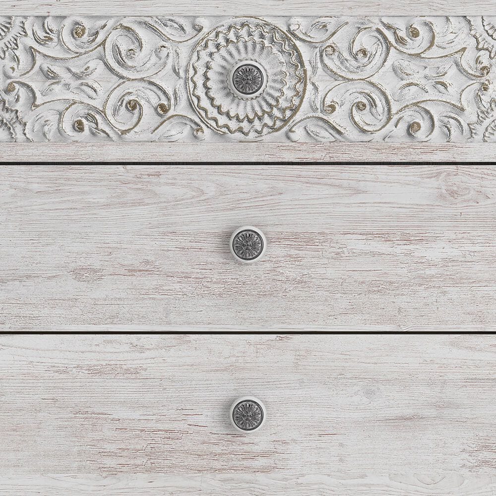 Ashley Paxberry 5-Drawer Chest in Whitewash, , large
