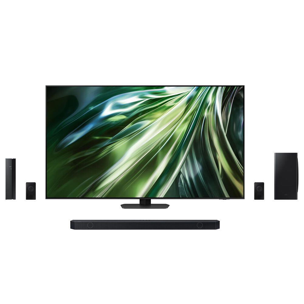 Samsung 77" 4K QLED w/Soundbar Sys, , large