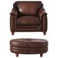 Hydeline Belfast Stationary Chair and Ottoman Set in Caramel Brown, , large