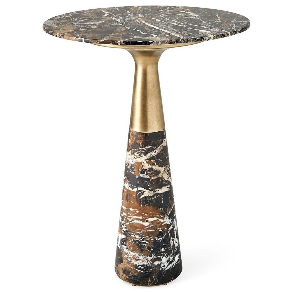 Uttermost Pier Accent Table in Michelangelo and Brass, , large