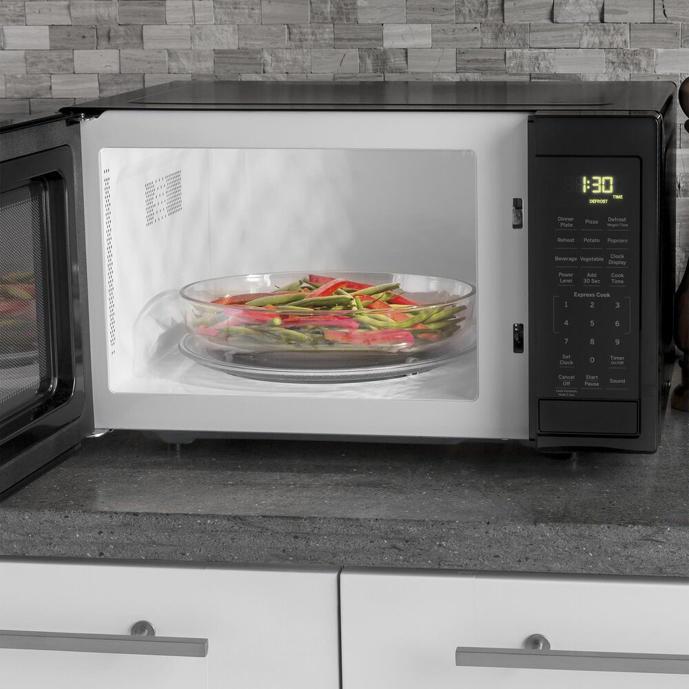 GE Appliances 0.9 Cu. Ft. Countertop Microwave Oven in Black, , large