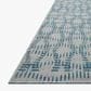 Loloi Easton Fog and Teal 2"3" x 3"9" Indoor/Outdoor Area Rug, , large