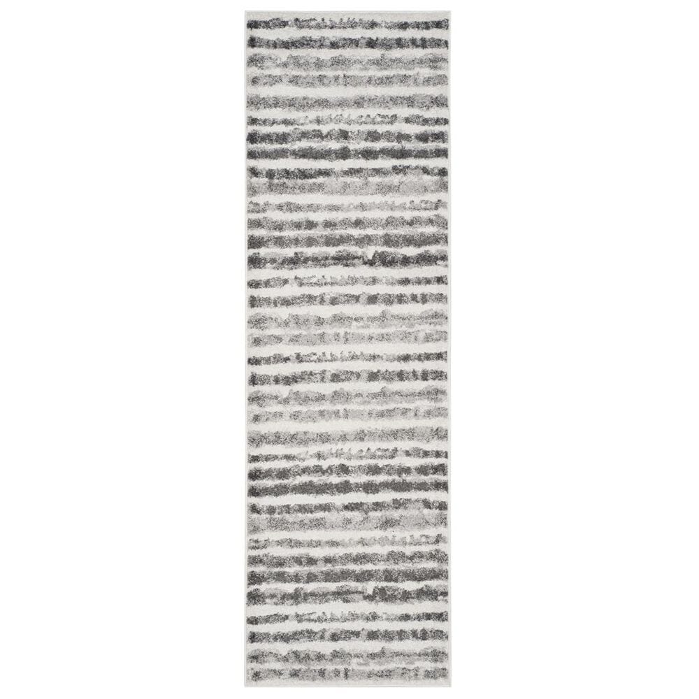Safavieh Adirondack ADR126N 2&#39;6&quot; x 8&#39; Ivory and Charcoal Runner, , large