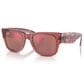 Ray-Ban Mega Wayfarer Sunglass with Red Lenses in Polished Transparent Pink, , large
