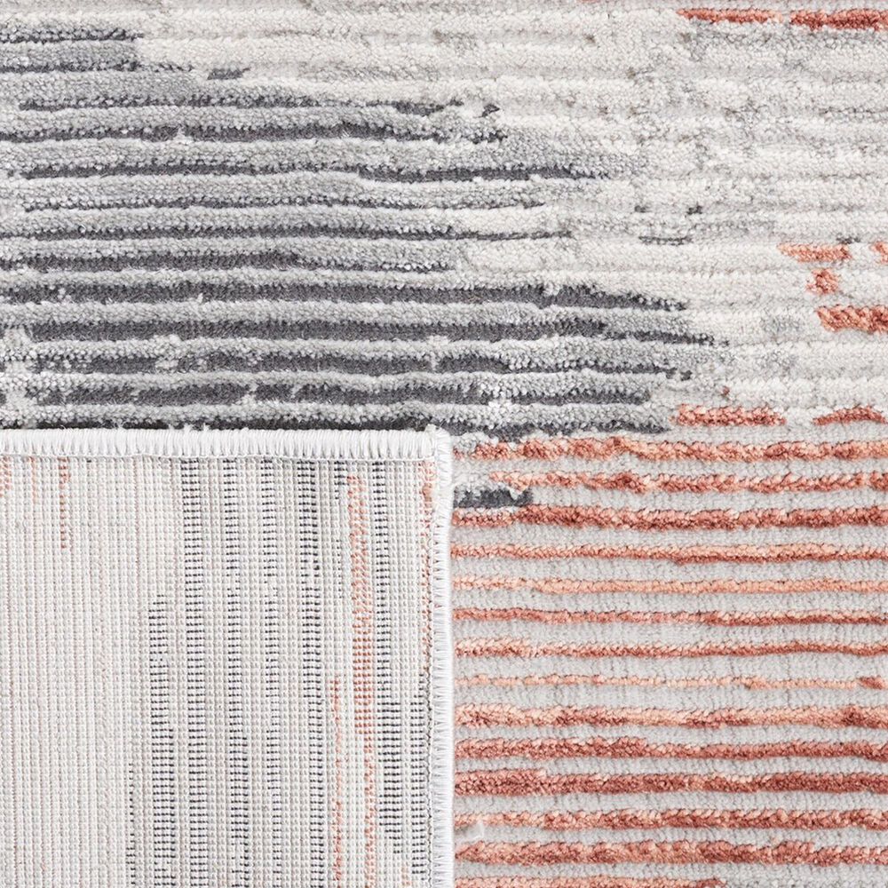 Safavieh Invista 8&#39; x 10&#39; Light Grey and Rust Area Rug, , large
