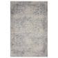 Nourison Rustic Textures Ivory and Light Blue 6" x 9" Area Rug, , large
