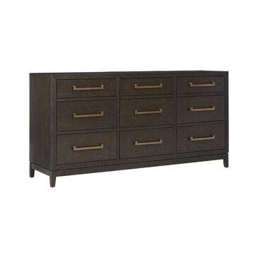 Millennium Burkhaus 9 Drawer Dresser in Brown Oak, , large