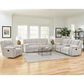 Simeon Collection Buster Manual Dual Reclining Console Loveseat in Opal Taupe Velvet, , large