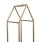 Creative Coop Metal House Shaped Fire Wood Holder with Handle in Gold, , large
