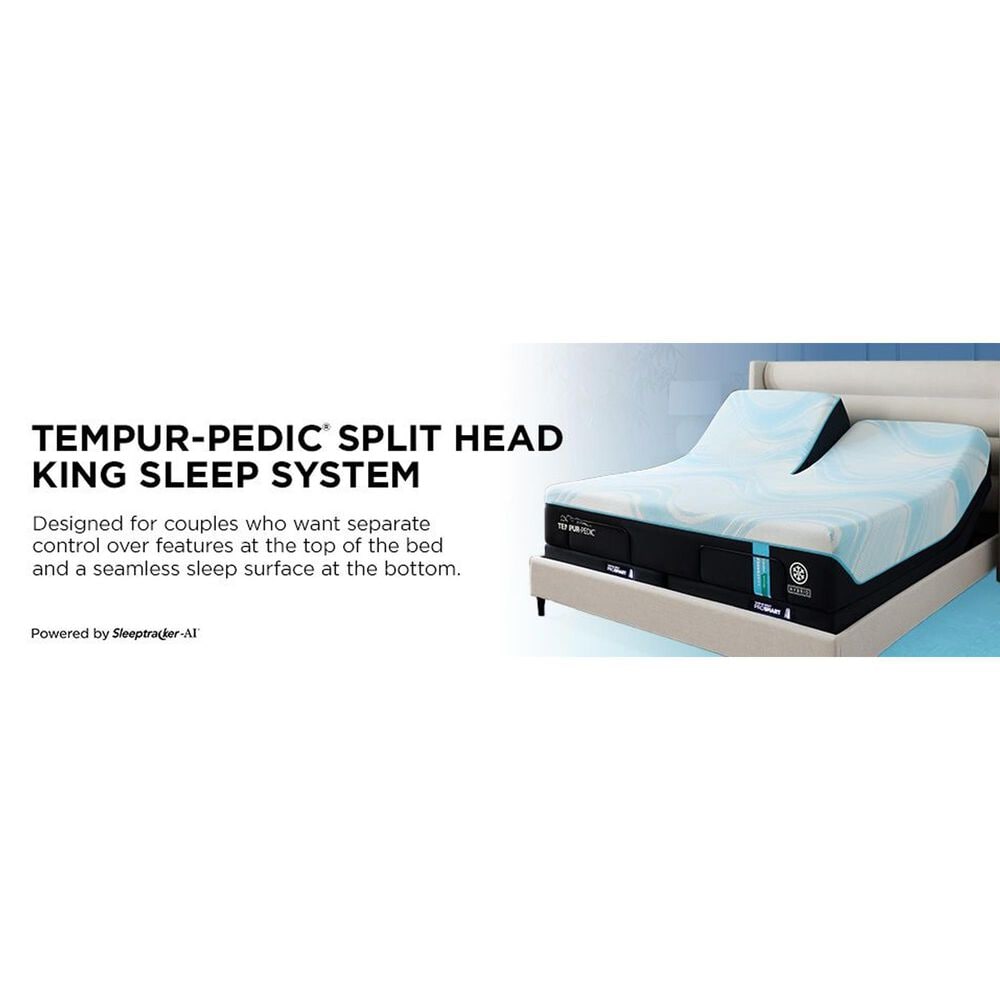 Tempur-Pedic LuxeBreeze 2.0 Medium Hybrid Flex Head King Mattress, , large