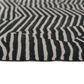Momeni Xander Geometric 5" x 8" Black Area Rug, , large