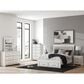 Ashley Zuraleus Queen Upholstered Storage Bed with Two Nightstands in Matte White, , large