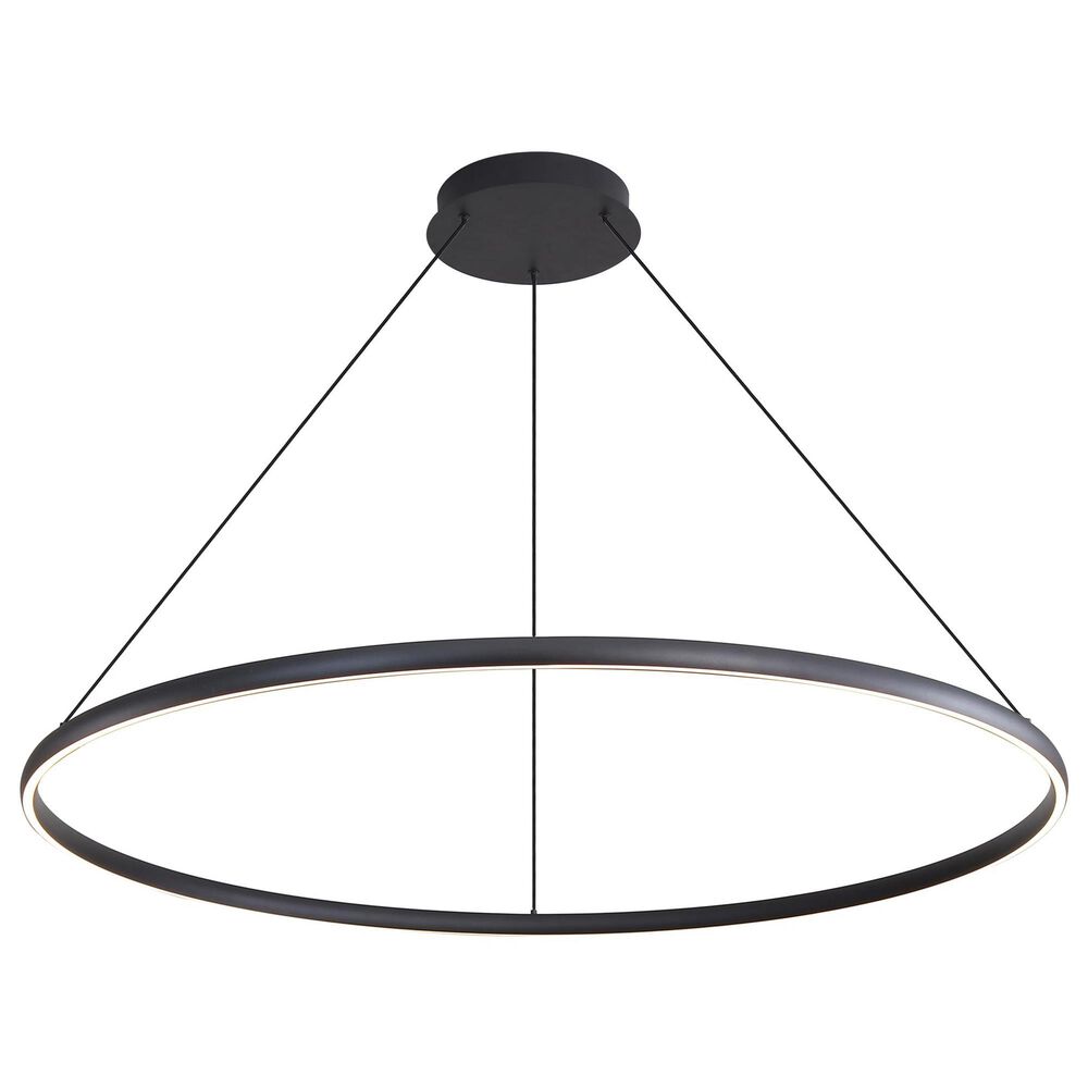 Golden Lighting Veritas 59" 1-Light Chandelier in Sand Black, , large