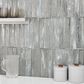 Soho Studio Artemis Brick Silver Haze 2" x 12" Glass Subway Tile, , large