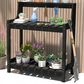 HOMLUX Outdoor Storage Potting Bench in Black, , large