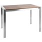 Lumisource Fuji Counter Table in Walnut/Stainless Steel, , large
