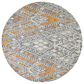 Feizy Arazad 8" Round Tangerine Area Rug, , large