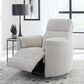 Simeon Collection Manual Swivel Glider Recliner in Angora Linen, , large