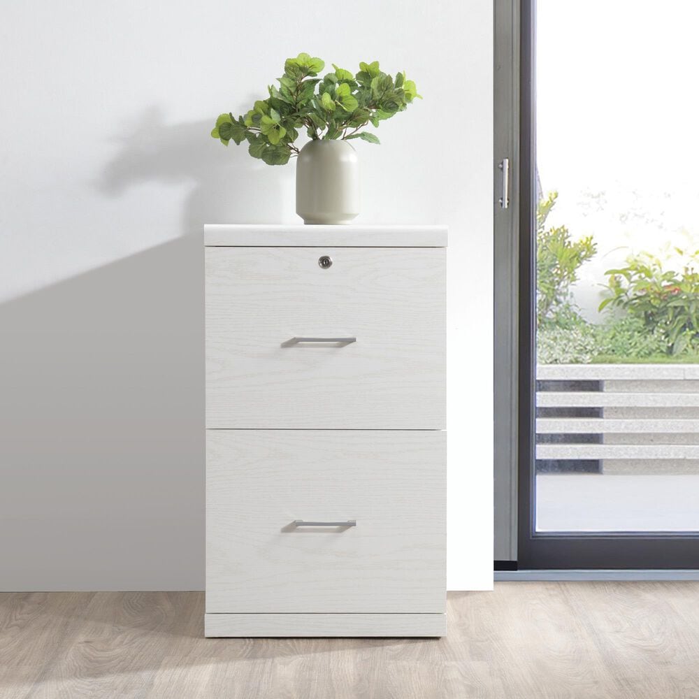 Valor Living Alpine 2-Drawer Vertical File Cabinet in White, , large