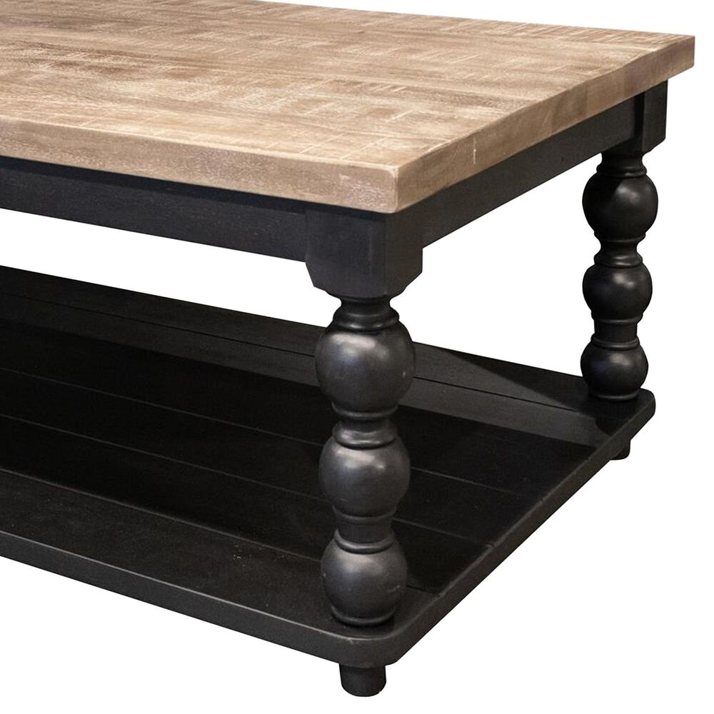 Shannon Hills Mason Coffee Table in Distressed Black, , large