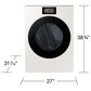 Samsung Bespoke 7.6 Cu. Ft. Ultra Capacity Front Load Electric Dryer with AI Home and AI OptiDry+ in Ivory, , large