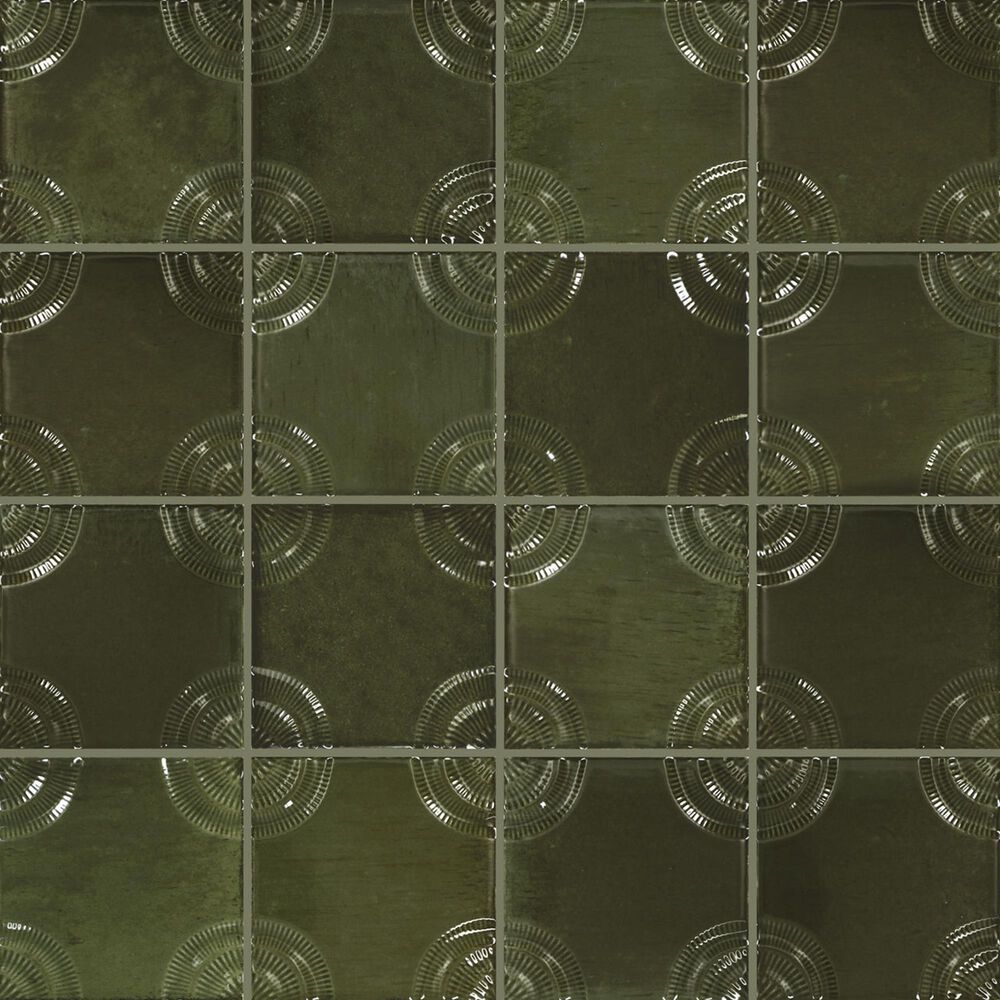 Dal-Tile Relicca Nook 4" x 4" Square Circle Ceramic Tile, , large