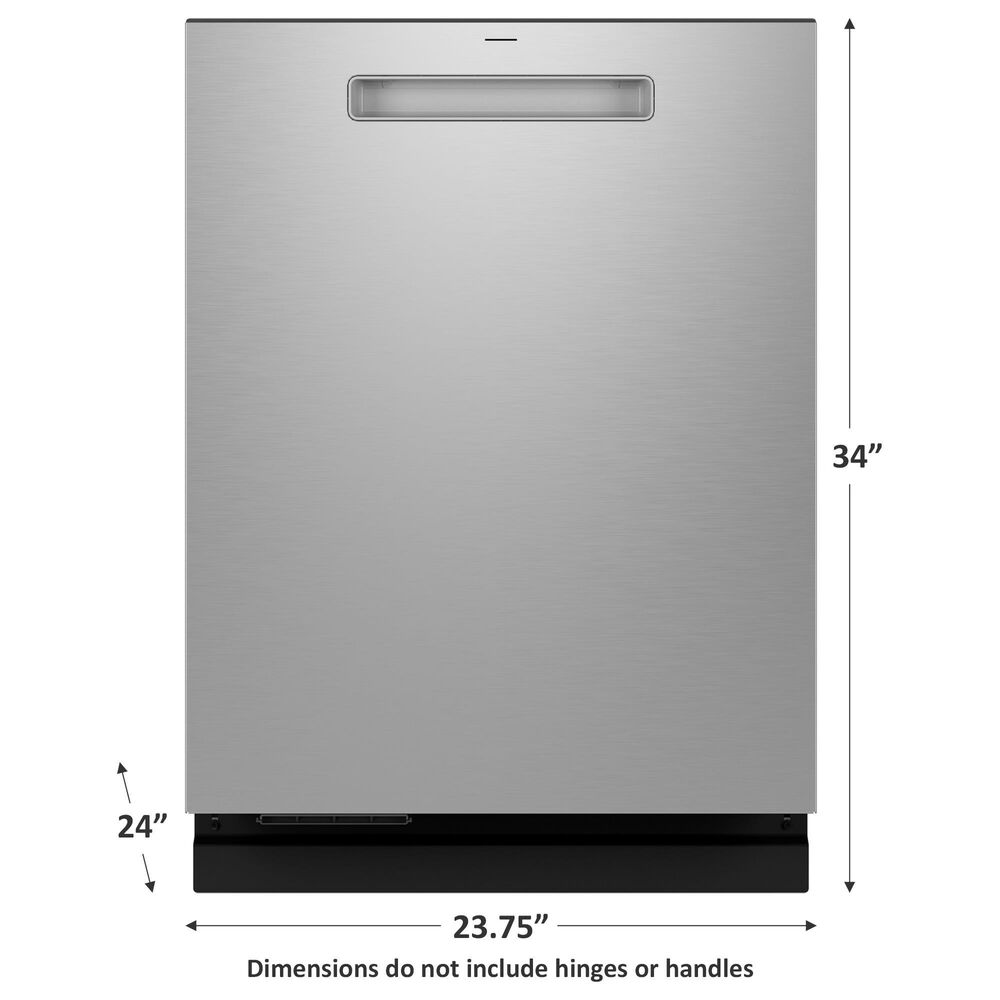 GE Profile 24&quot; Built-In Pocket Handle Dishwasher with 42 dBA in Fingerprint Resistant Stainless Steel, , large