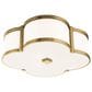 Hudson Valley Lighting Chandler 3-Light Flush Mount in Aged Brass, , large