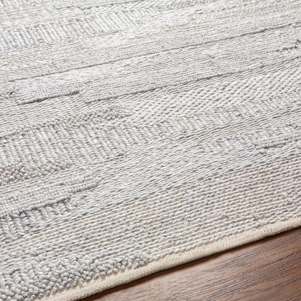 Surya Floria FLI2300 5&#39; x 7&#39;6&quot; Light Grey Area Rug, , large