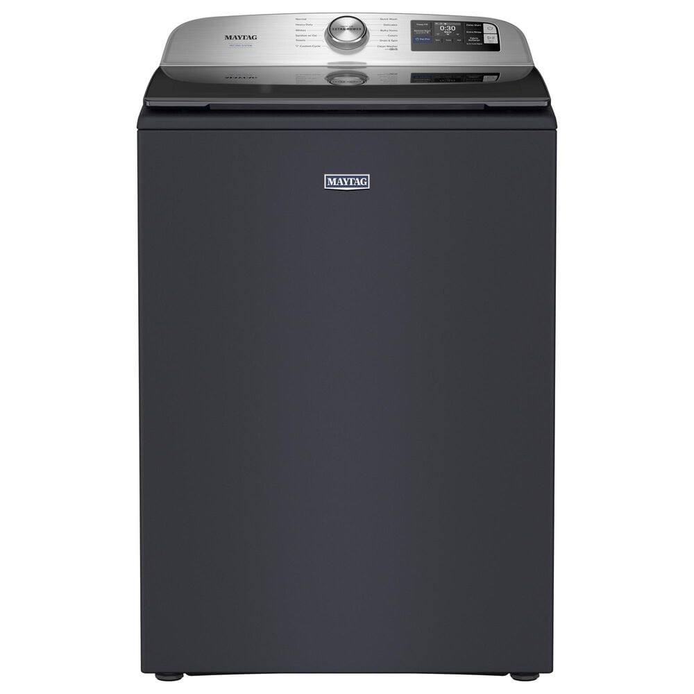 Maytag 5.3 Cu. Ft. Smart Pet Pro Top Load Impeller Washer in Midnight Steel, , large