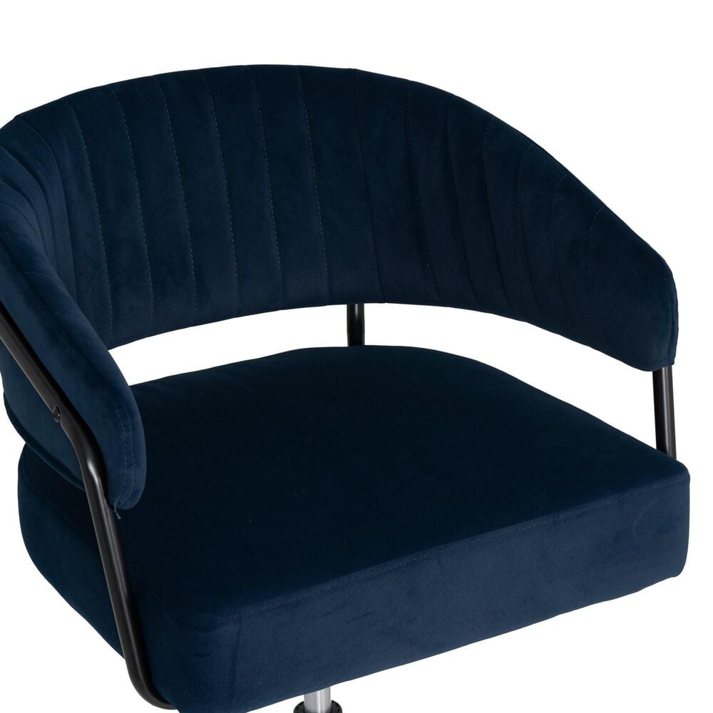 Linon Home Decor Prestwick Office Chair in Navy, , large
