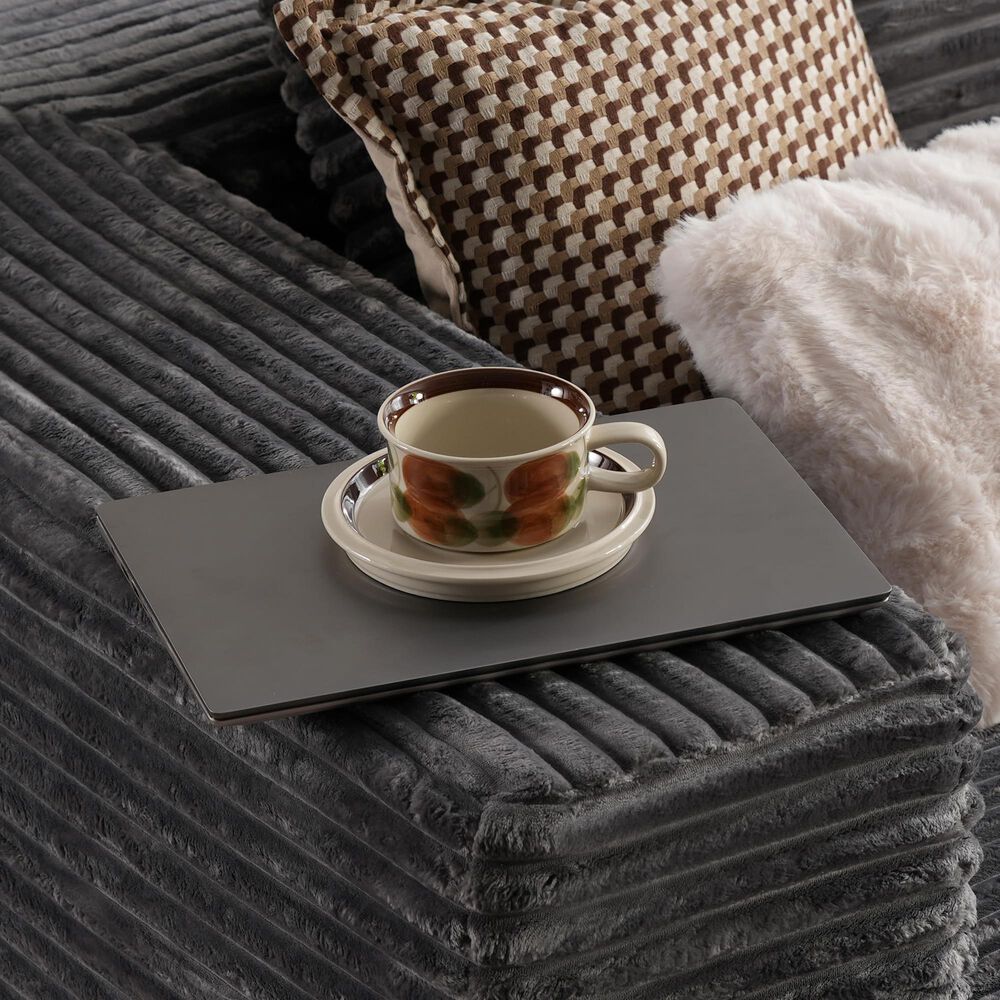 HOMLUX 104" Cloud Sectional Couch Upholstered Modular Sofa with Left L-Shape Chaise, Corduroy Fabric in Gray, , large