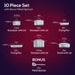 Circulon 10-Piece Nonstick Cookware Set with Bonus Slotted Turner in Stainless Steel, , large