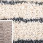 Safavieh Venus Shag VNS603B 2"2" x 10" Ivory and Dark Grey Runner, , large