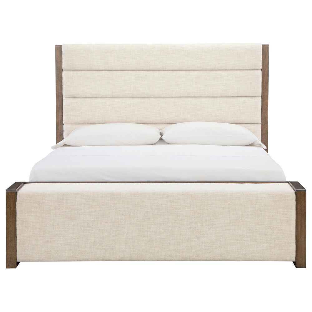 Ashley Marxmore California King Upholstered Storage Panel Bed in Brown, , large