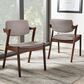 Baxton Studio Elegant Arm Chair in Dark Walnut (Set of 2), , large