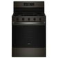 Whirlpool 5 Cu. Ft. Gas Range with Air Cooking Technology in Black-on-Stainless, , large