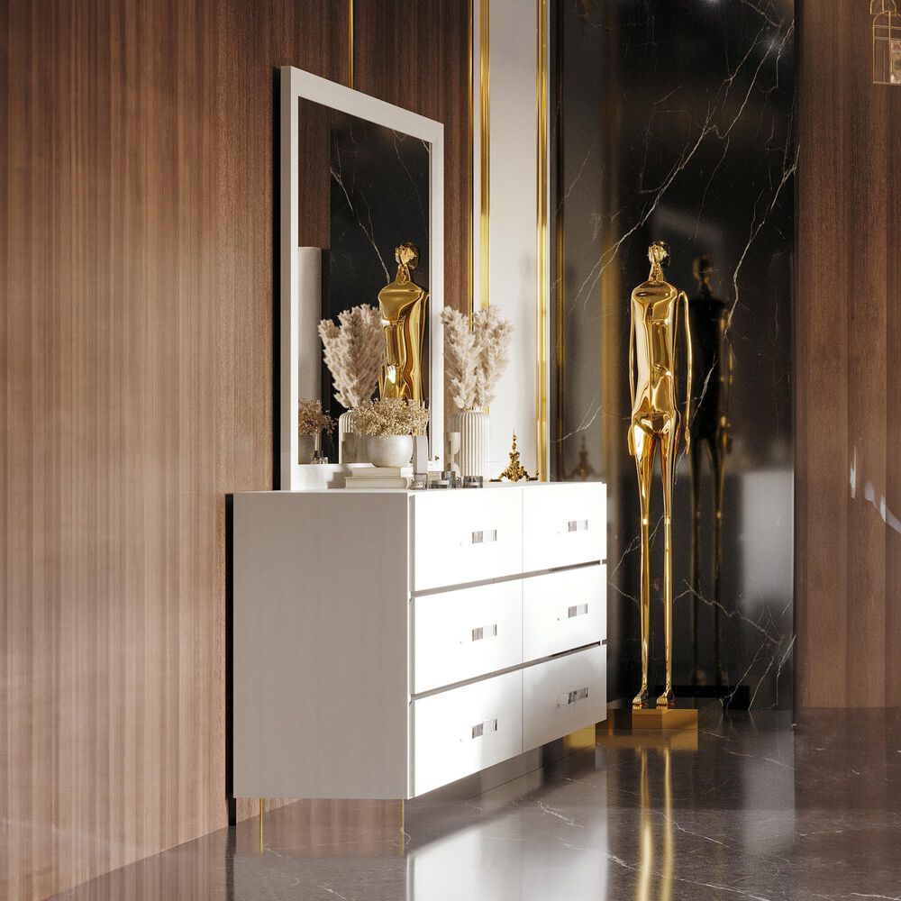 New Heritage Europa Mirror in White, , large