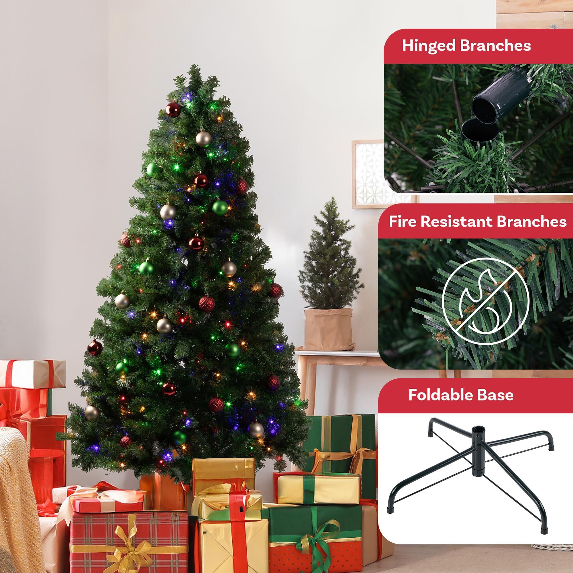 Timberlake 6 ft Christmas Tree with 250 LED Lights in Green