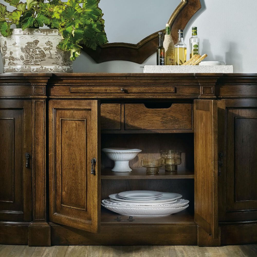 Hooker Furniture Archivist Sideboard in Pecky Pecan and Bluestone, , large