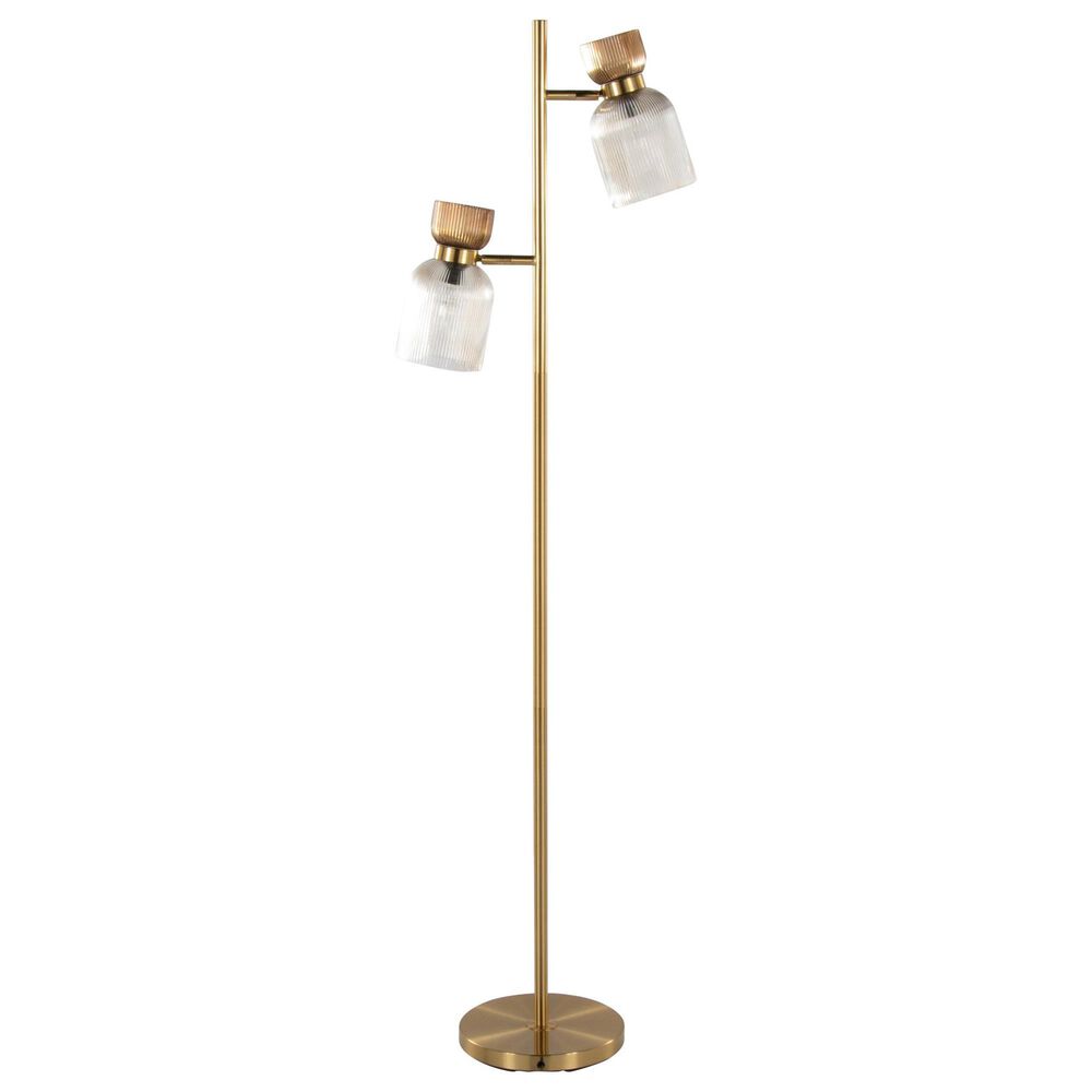 Grandview Gallery Marcel Metal Floor Lamp in Gold, , large