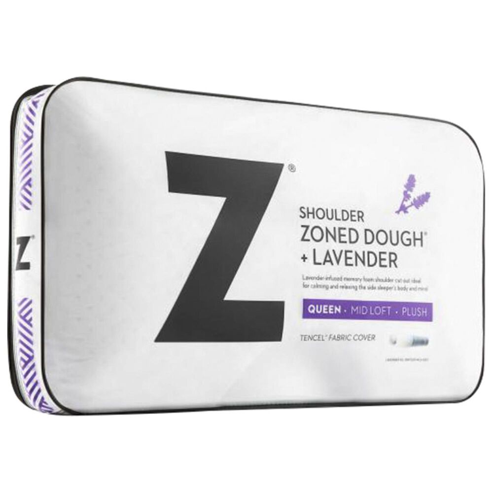 Malouf Queen Shoulder Dough Cooling Pillow in Lavender, , large